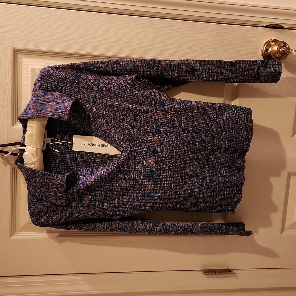 NEW VERONICA BEARD chandra polo in blue